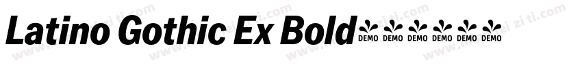 Latino Gothic Ex Bold字体转换